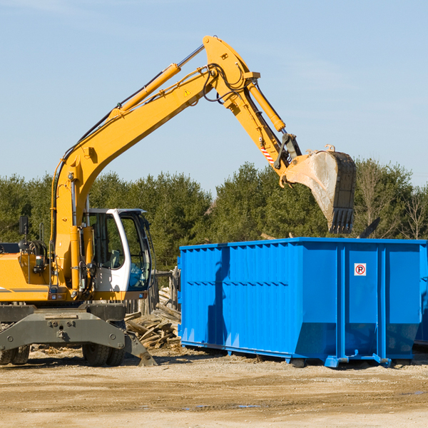 what size residential dumpster rentals are available in Clarissa